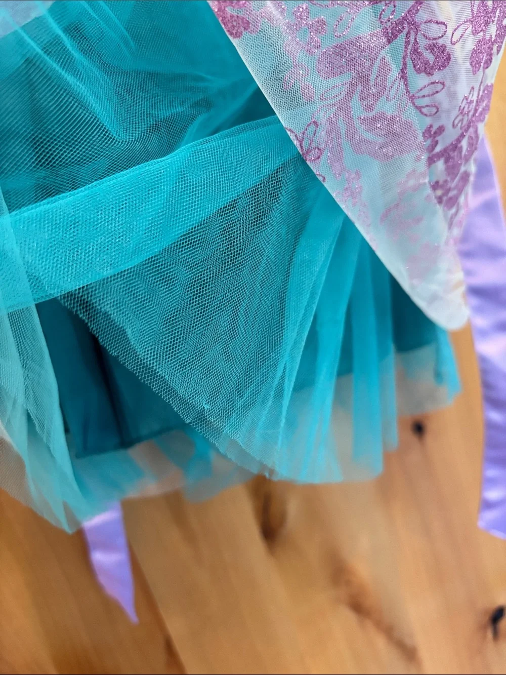 Lavender & Teal Mermaid Shell Costume Dress for Kids 3T